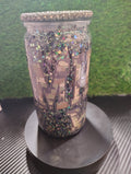 Military Wife glitter with rhinestone Lid 16oz
