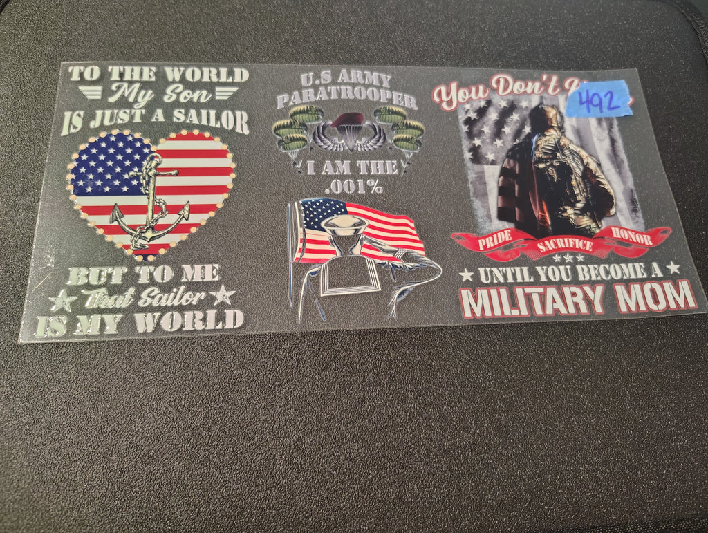 Beach/Sea Life/ Trucks/cars/Bikes/ATV/Rainbows/Bees/ Military -Army/Dad/Daddy/papa